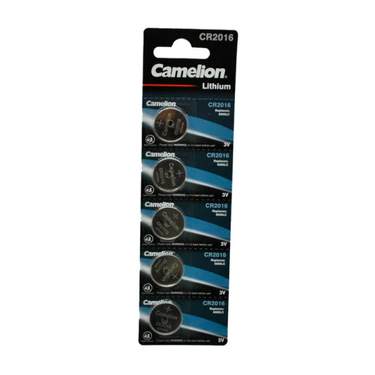 Pack 5 Pilas De Boton De Litio Cr2016