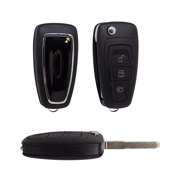 2010-2015 Comando Remoto Dobrável Ford C-Max - Focus - Galaxy - Mondeo (Tipo Teardrop) | Refª Original: 1743826