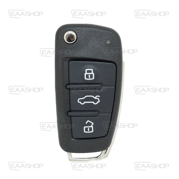Carcasa De Mando Plegable 3 Botones Audi - Perfil Hu66