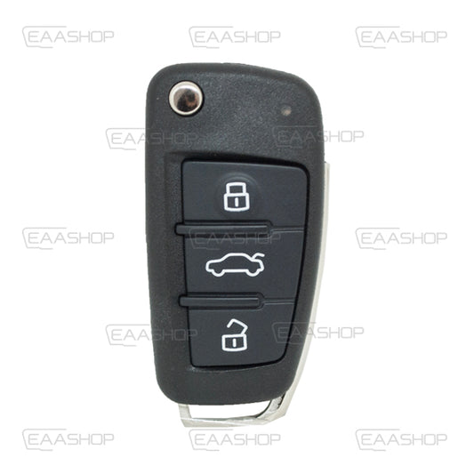 Coque Telecommande Pliable 3 Boutons Audi (Lame Hu66)