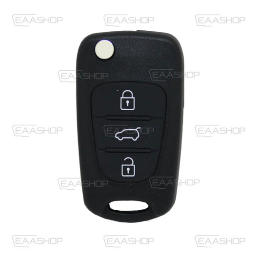Carcasa De Mando Plegable 3 Botones Hyundai / Kia - Perfil Hyn14R