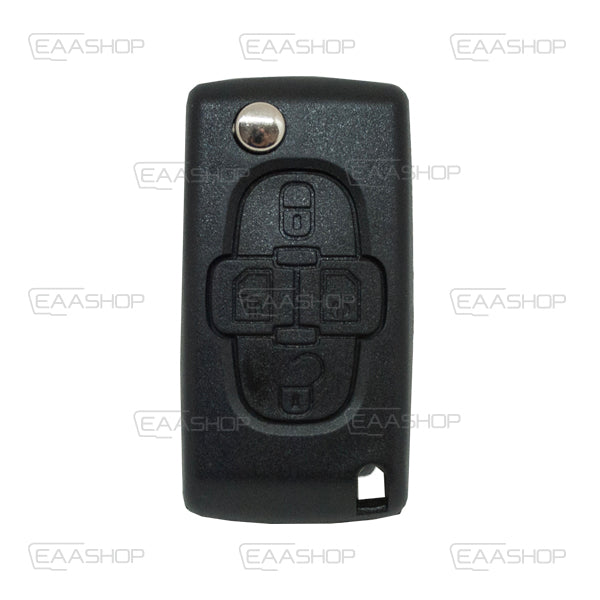 Carcasa De Mando Plegable 4 Botones Peugeot Citroen Fiat - Perfil Va2