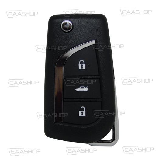 Coque Télécommande Pliable  Toyota 3 Boutons