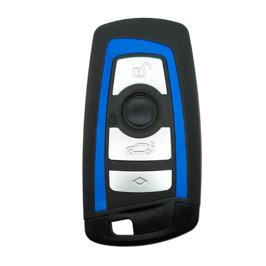 Keyless Remote Control Housing 4 Buttons BMW Blue - Profile Hu100R