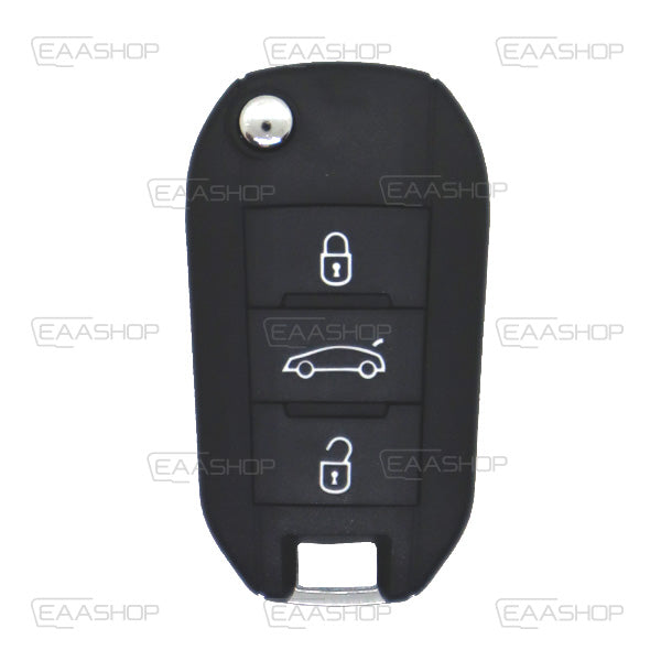Carcasa De Mando Plegable 3 Botones Citroen Peugeot - Perfil Hu83 Baul