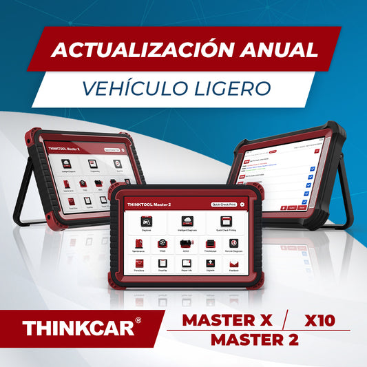 Actualización Anual Vehículo Ligero Thinktool Master X / X10 / Master 2