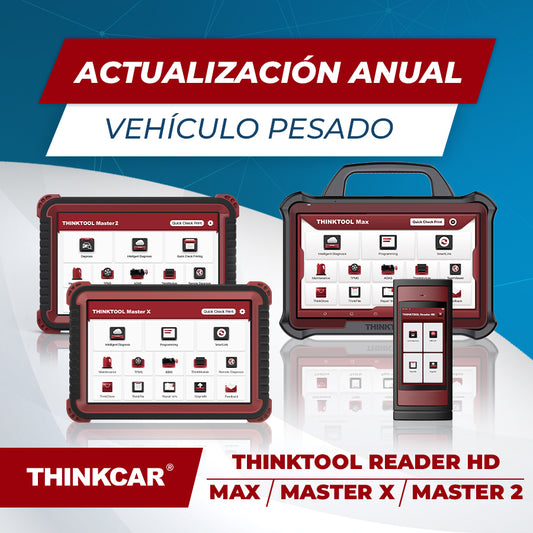 Actualización Anual Vehículo Pesado Thinktool Reader Hd / Max / Master X / Master 2