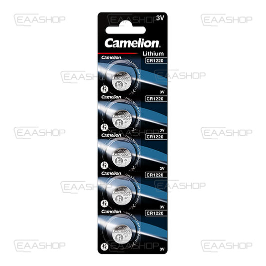 Pack 5 Piles Bouton Au Lithium Cr1220