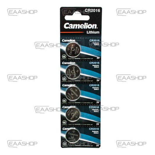 Pack 5 Piles De Bouton De Lithium Cr2016