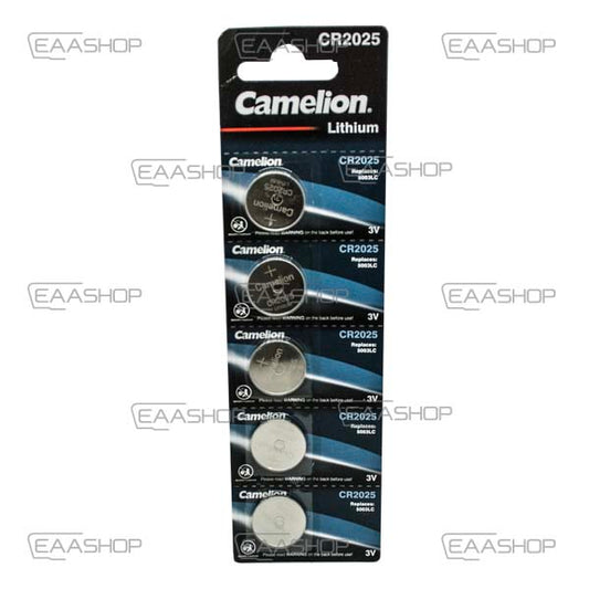 Pack 5 Piles De Bouton De Lithium Cr2025