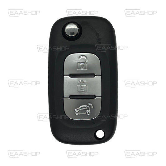 Coque Telecommande Pliable 3 Boutons Mercedes Benz (Lame Va2)