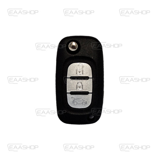 Folding Remote Control Shell 3 Buttons Renault - Va2 Profile