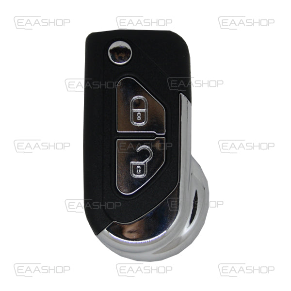 Folding Remote Control Shell Peugeot Citroen 2 Button 