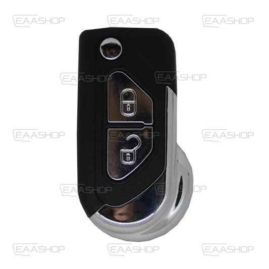Carcasa De Mando Plegable 2 Botones Peugeot Citroen