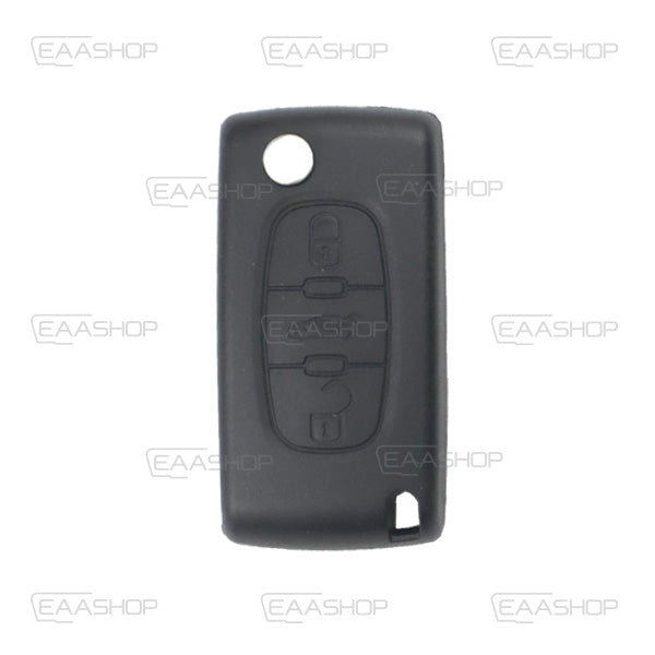 Folding Remote Control Shell 3 Buttons Citroen Peugeot Fiat Psa - Va2 Profile