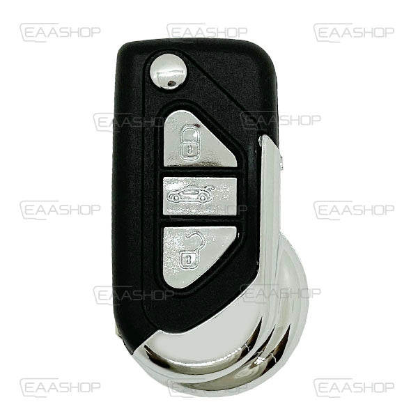 Coque De Télécommande Pliable 3 Boutons Peugeot (Lame Va2)