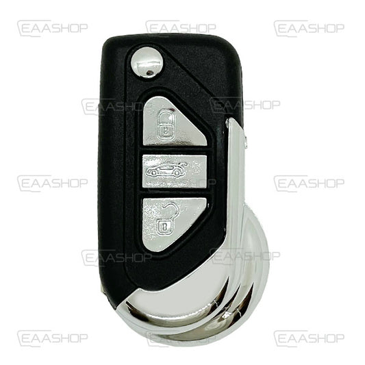 Coque De Télécommande Pliable 3 Boutons Peugeot (Lame Va2)