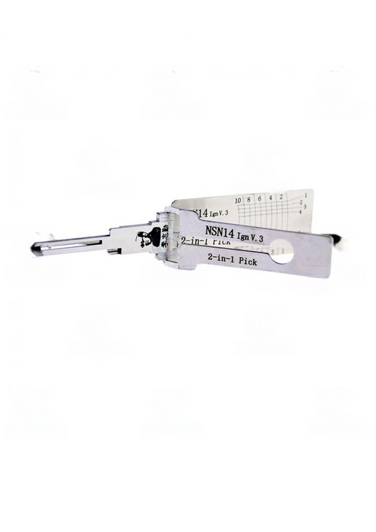 Ls - Ganzua Lishi 2 en 1 profil Nsn14 pour Nissan / Ford / Subaru