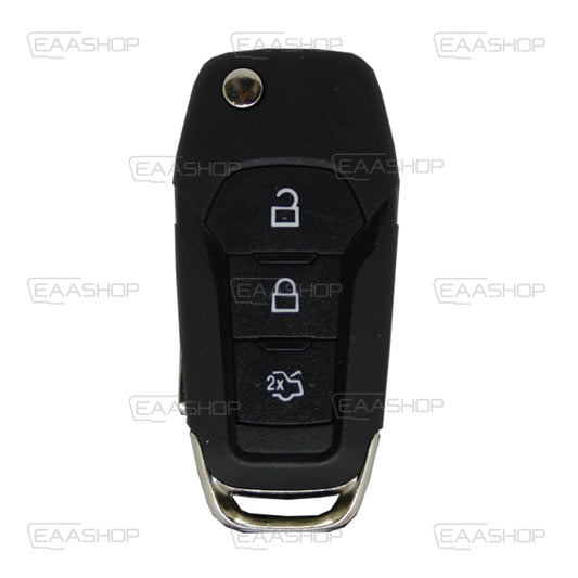Carcasa De Mando Plegable 3 Botones Ford - Perfil Hu101