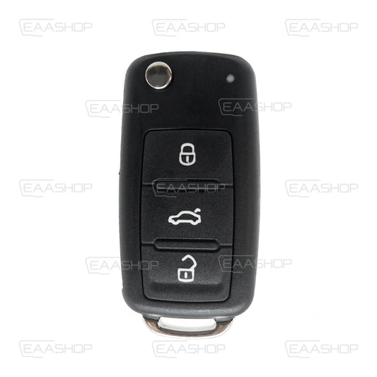 2009-2012 Télécommande pliable Volskwagen Beetle - Caddy - Eos - Golf - Jetta - Polo | Ref. Original: 5K0837202Aa