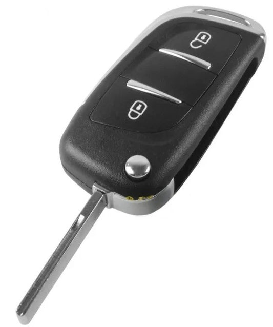 Coque de télécommande pliable convertible PSA à 2 boutons - Profil Hu83