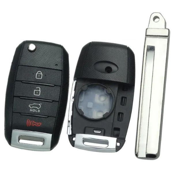 Carcasa De Mando Plegable 4 Botones  Kia - Perfil Hy20R