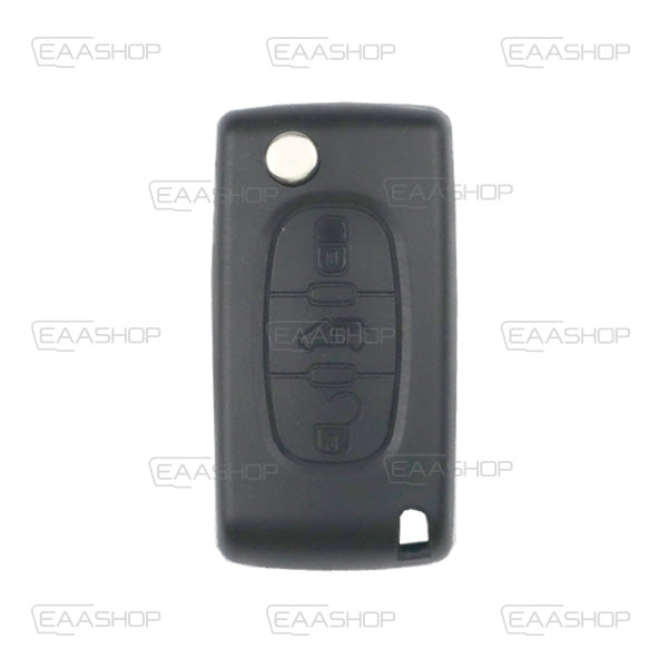 Carcasa De Mando Plegable 3 Botones Citroen Peugeot Fiat Psa - Perfil Hu83
