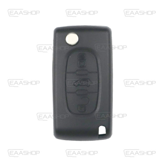 Carcasa De Mando Plegable 3 Botones Citroen Peugeot Fiat Psa - Perfil Hu83
