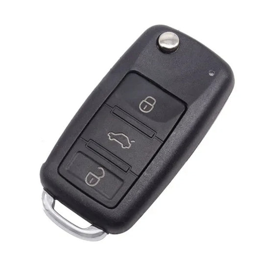 Coque de télécommande pliable à 3 boutons Volkswagen Touareg - Profil Hu66