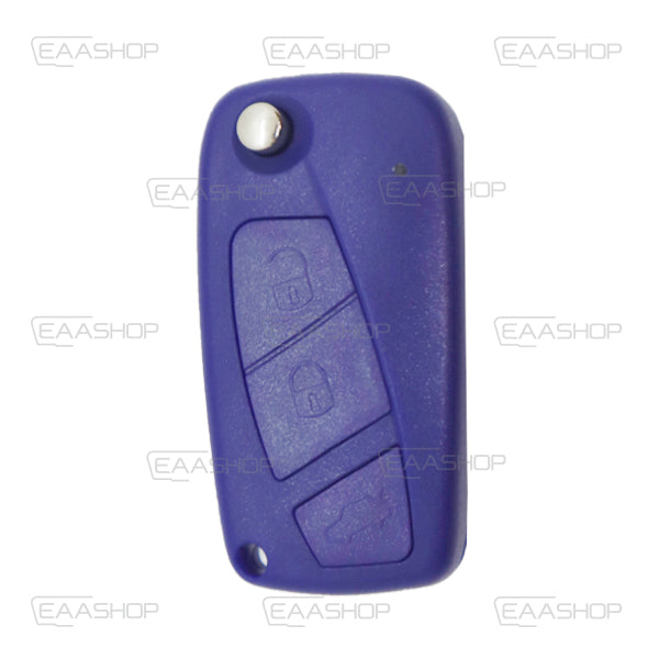 Carcasa De Mando Plegable 3 Botones Fiat / Iveco / Peugeot - Perfil Sip22 Azul