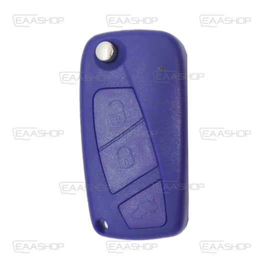 Carcasa De Mando Plegable 3 Botones Fiat / Iveco / Peugeot - Perfil Sip22 Azul