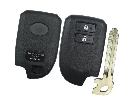 Carcasa De Mando Keyless Toyota 2 Botones - Perfil Toy43