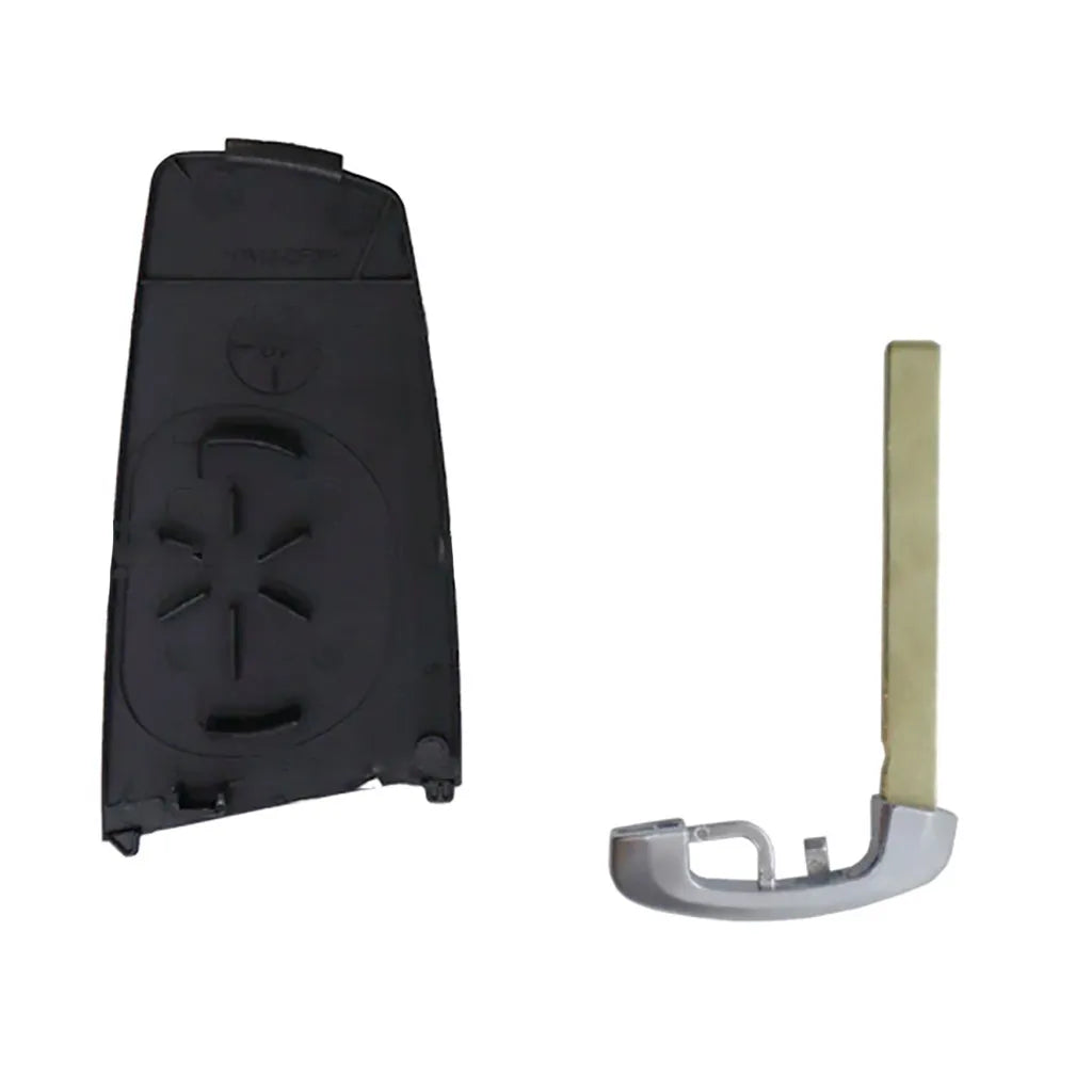 Carcasa De Mando Keyless 3 Botones Bmw - Perfil Hu100R Azul