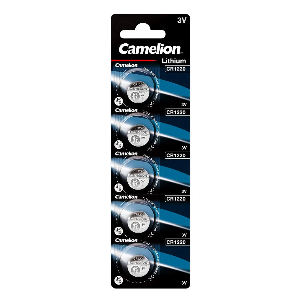 Pack 5 Cr1220 Lithium Button Batteries