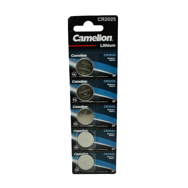 Pack 5 Piles De Bouton De Lithium Cr2025