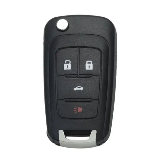 Caixa de controle remoto dobrável Opel 3+1 botões - Perfil Hu100
