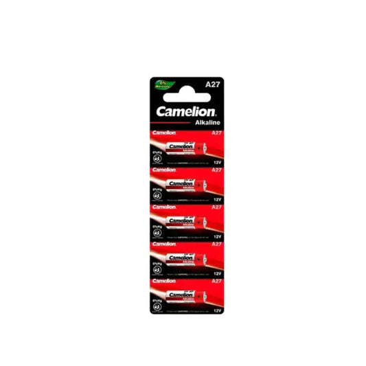 Pack of 5 Alkaline Batteries Lr27A 12V