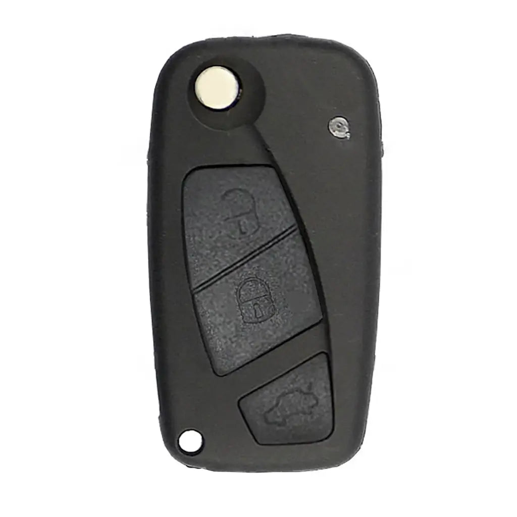 Carcasa De Mando Plegable 3 Botones Fiat - Perfil Sip22 Negro