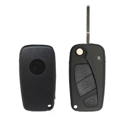Carcasa De Mando Plegable 3 Botones Fiat - Perfil Sip22 Negro