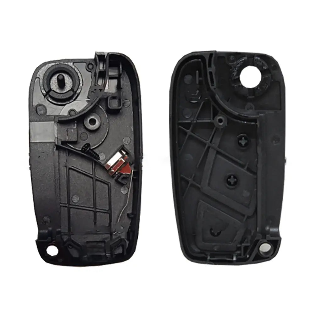Carcasa De Mando Plegable 3 Botones Fiat - Perfil Sip22 Negro
