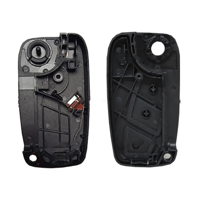 Carcasa De Mando Plegable 3 Botones Fiat - Perfil Sip22 Negro