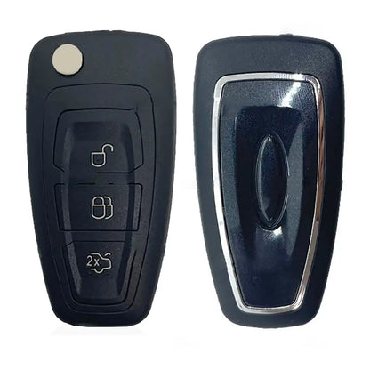 Carcasa De Mando Plegable 3 Botones Ford - Perfil Hu101