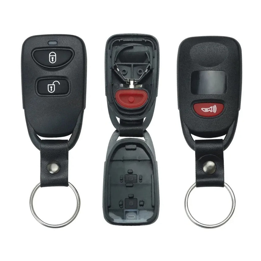 Guscio di Comando Tipo Portachiavi Hyundai Kia 2+1 pulsanti - Supporto per batteria integrato