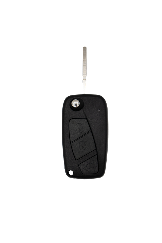 Caixa de controle remoto dobrável Fiat 3 botões - perfil Sip22 preto