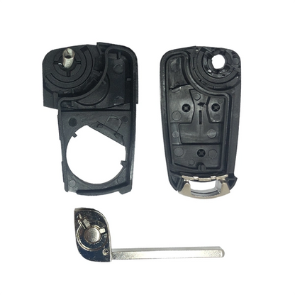 Folding Remote Control Shell Opel 3 Button - Hu100 Profile
