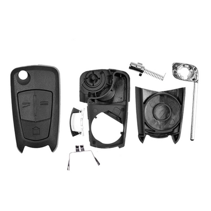 Folding Remote Control Shell Opel 3 Button - Hu100 Profile