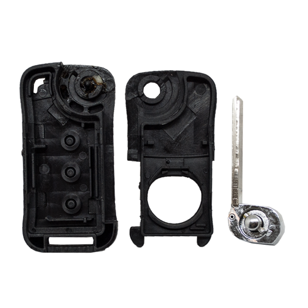 Carcasa De Mando Plegable 3 Botones Porsche - Perfil Hu66