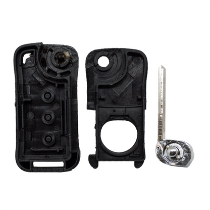 Carcasa De Mando Plegable 3 Botones Porsche - Perfil Hu66