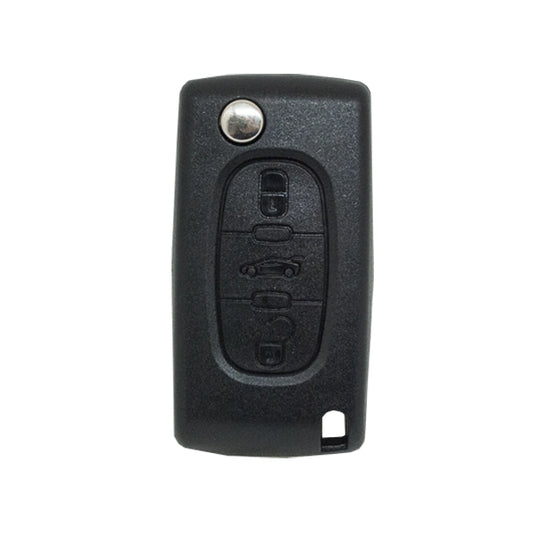 Folding Remote Control Shell 3 Buttons Citroen Peugeot Fiat Psa - Va2 Trunk Profile