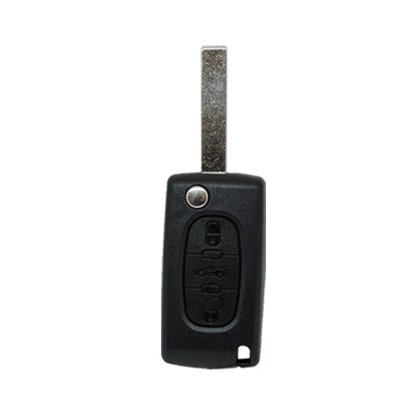 Folding Remote Control Shell 3 Buttons Citroen Peugeot Fiat Psa - Hu83 Profile